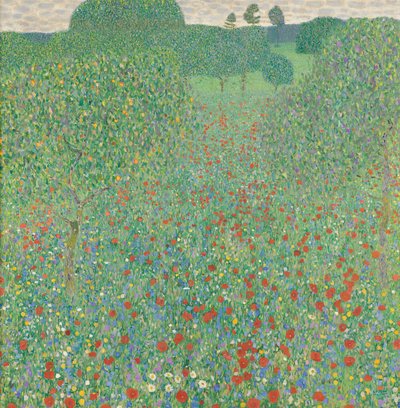 çiçek açan haşhaş by Gustav Klimt