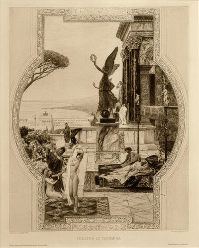 Das antike Tiyatrosu, Taormina by Gustav Klimt