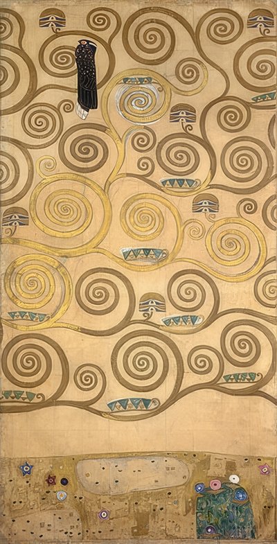 Stoclet friz için tasarım. Detay. 1905/09 by Gustav Klimt