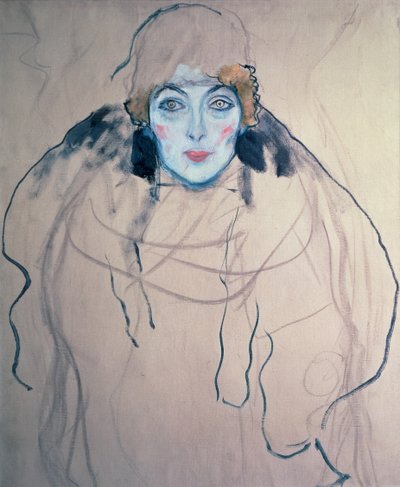 Bir Kadının Başı, 1917 by Gustav Klimt