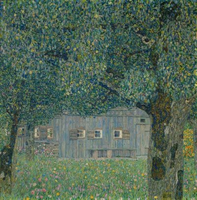 Yukarı Avusturya çiftlik evi by Gustav Klimt