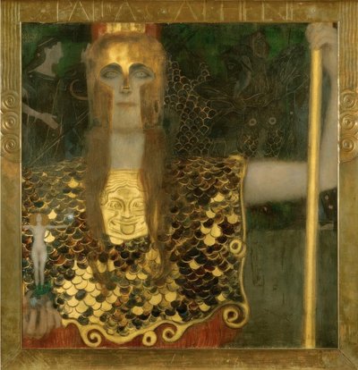 Pallas Atina by Gustav Klimt