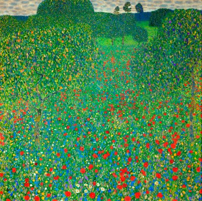 Haşhaş Tarlası, 1907 by Gustav Klimt