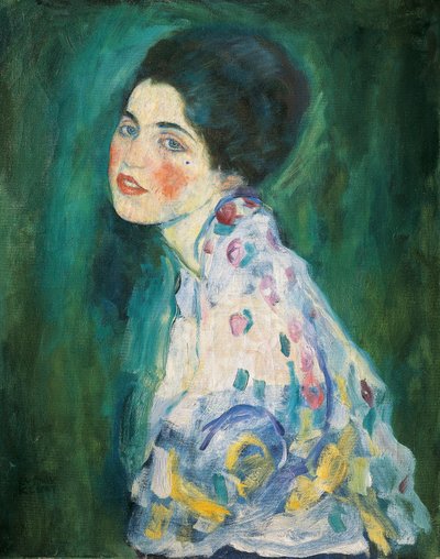 Bir bayanın portresi by Gustav Klimt