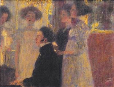 Schubert piyanoda I by Gustav Klimt