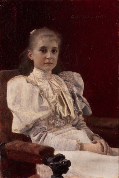 Oturan Genç Kız, 1894 by Gustav Klimt