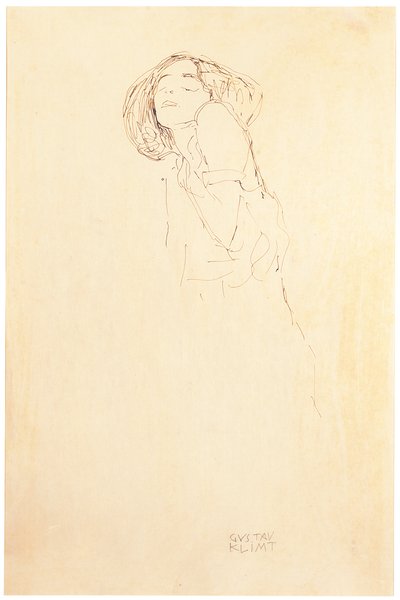 soldaki kadın by Gustav Klimt