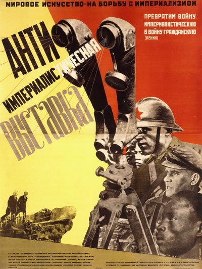 Anti-Emperyalist Sergi Afişi by Gustav Klucis