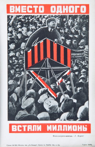 Vladimir Lenin, yaklaşık 1934. by Gustav Klutsis