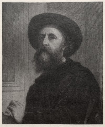 George Frederick Watts, 1887. by Gustav Kruell