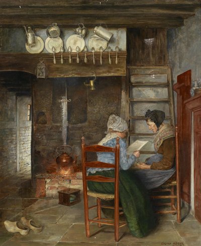 Interieurszene by Gustav Köhler