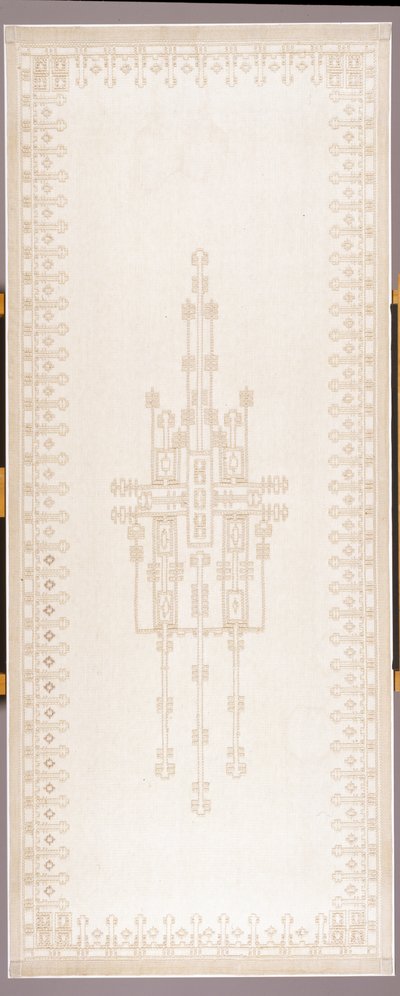 Perde paneli, c.1908 (pamuk ve keten) by Gustav Stickley