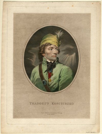 Tadeusz Kosciuszko'nun Portresi 1746-1817, 1795 by Gustav Taubert