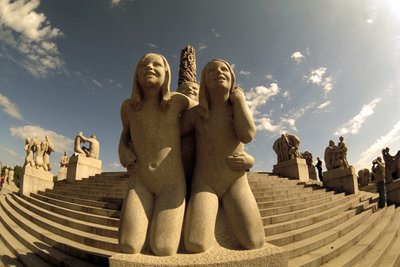Vigeland heykeli, Frognerparken, Oslo, Norveç, Avrupa by Gustav Vigeland