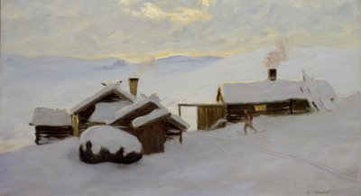 Sjodalen (tuval üzerine yağlı boya) by Gustav Wentzel