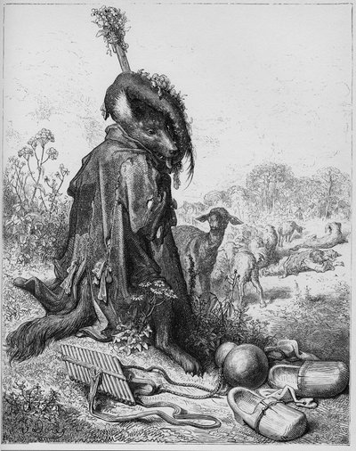 Le loup devenu berger - Çobanlık yapan kurt - Jean de La Fontaine