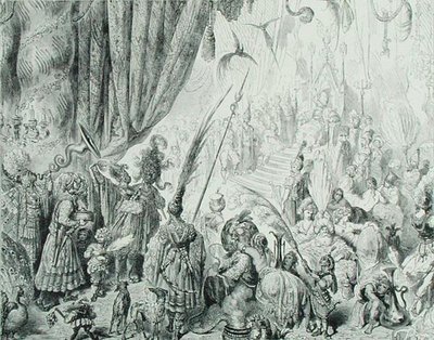 Serendib Kralının Divanı, 1868 dolayları (gravür) by Gustave (after) Dore