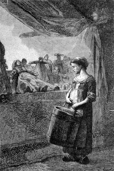 Cosette oyuncak dükkanının önünde - Victor Hugo