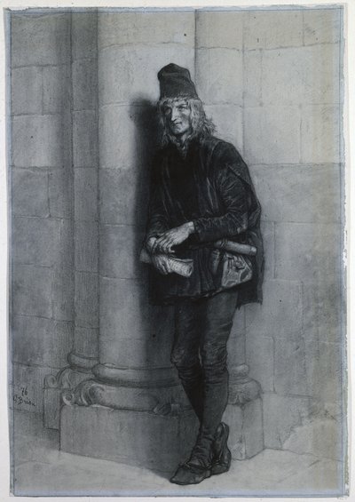 Pierre Gringoire. by Gustave Brion