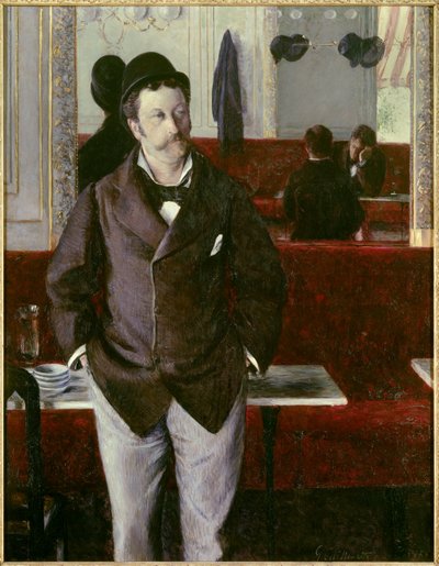 Kafede Resim Gustave Caillebotte (1848-1894) 1880 Sun. 1,53x1,14 m Rouen, Güzel Sanatlar Müzesi by Gustave Caillebotte