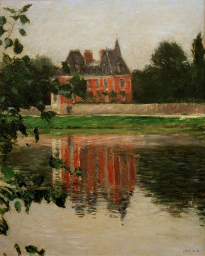 Seine, Argenteuil kıyısında kale by Gustave Caillebotte