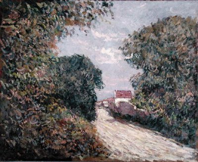 Kenardaki yol (tuval üzerine yağlı boya) by Gustave Caillebotte