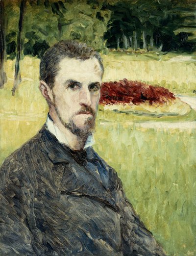 Sanatçının Kendi Portresi; L "Sanatçının Kendi Portresi, 1875-1877 by Gustave Caillebotte