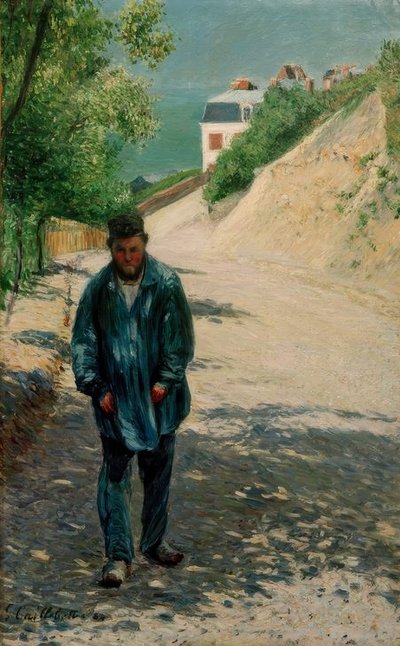Saint-Clair ve Étretat arasındaki yolda Père Magloire by Gustave Caillebotte