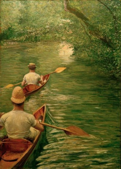 Yerres üzerindeki periler by Gustave Caillebotte