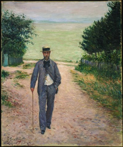 Deniz Kenarında Bebek Arabası; Deniz Kenarında Yürüteç, 1885 by Gustave Caillebotte