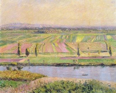 Argenteuil Tepelerinden Gennevilliers Ovası, 1888 by Gustave Caillebotte
