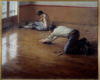 Kat planlayıcılar. Gustave Caillebotte tarafından boyama by Gustave Caillebotte