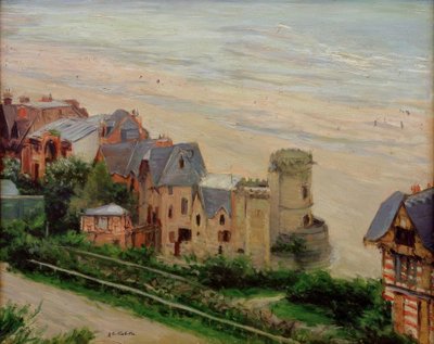 Trouville, plaj ve villalar by Gustave Caillebotte