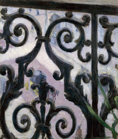 Balkondan manzara - Balkondan manzara - Gustave Caillebotte (1848-1894) tablosu by Gustave Caillebotte