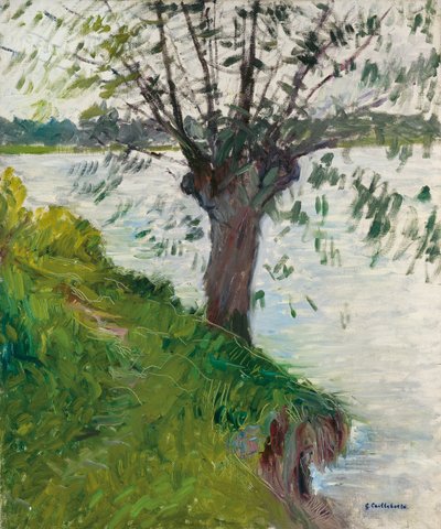 Nehir kenarındaki söğüt; Saule au bord de la riviere, c. 1891 by Gustave Caillebotte