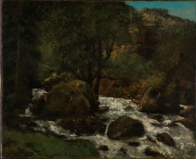 Ormanda Bir Dere, Jura, 1865 dolayları (tuval üzerine yağlı boya) by Gustave Courbet