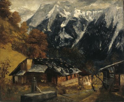 Bir Alp Manzarası, 1874 by Gustave Courbet