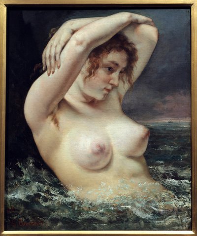 dalgalı kadın by Gustave Courbet