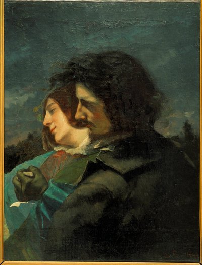 Mutlu aşıklar. Gustave Courbet tarafından boyama by Gustave Courbet