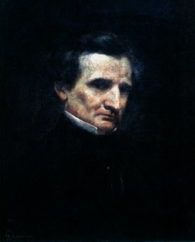 Hector Berlioz, Fransız Romantik besteci, 1850 by Gustave Courbet