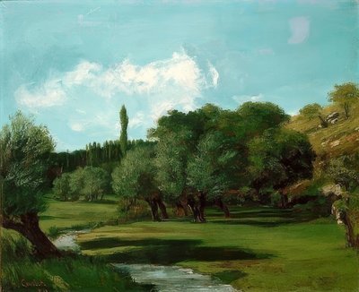 La Bretonnerie im Department Indre. 1856 by Gustave Courbet