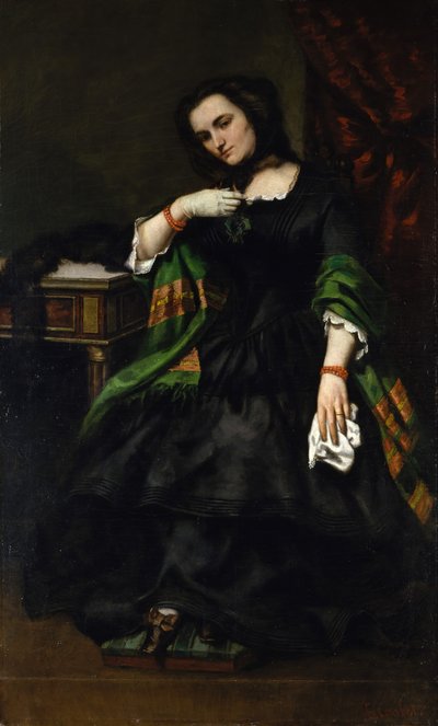 Madam Auguste Cuoq Mathilde Desportes, 1827-1910, yaklaşık. 1852-57. by Gustave Courbet