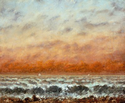 Deniz (tuval üzerine yağlı boya) by Gustave Courbet