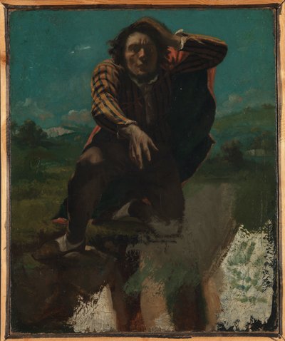 Uçurumun kenarında by Gustave Courbet