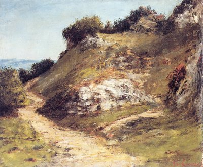 Kayalardaki Yol by Gustave Courbet