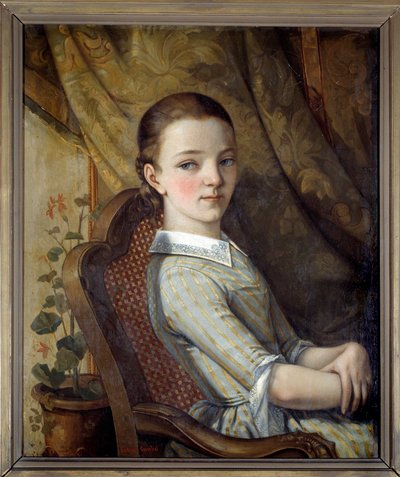 Juliette Courbet (1831-1915), ressamın kız kardeşi Gustave Courbet (1819-1877) 1844 by Gustave Courbet