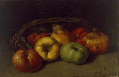 Elma, Armut ve Nar ile Natürmort by Gustave Courbet