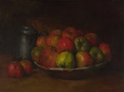 Elma ve Nar ile Natürmort, 1871-1872 by Gustave Courbet