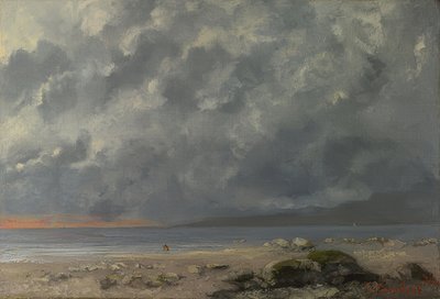 Plaj müziği. 1874 by Gustave Courbet
