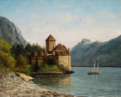 Chillon Kalesi, Akşam, 1872 dolayları by Gustave Courbet